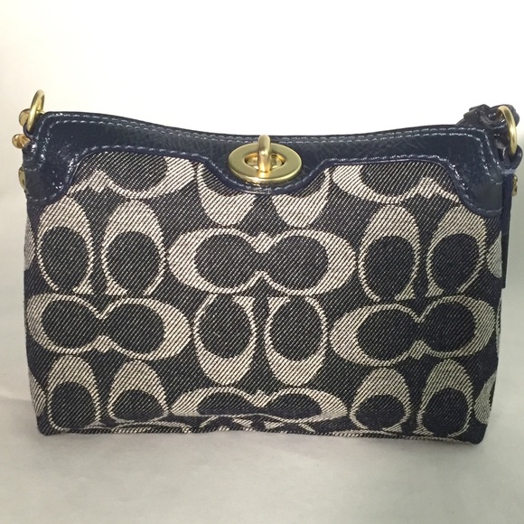 Coach Handbags - COACH Denim Wristlet